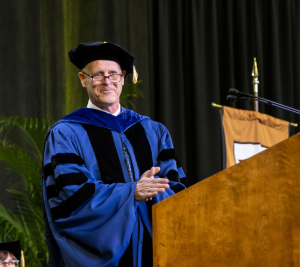 Pictured: Dean Steenburgh at the Vanderbilt Business Commencement 2024