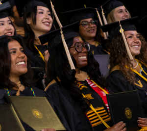 Pictured: Some of Vanderbilt Business' most recent alumnae pose for a photo.
