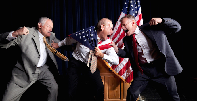 politicians brawl