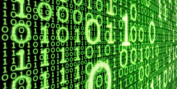 computer code binary code - conceptual