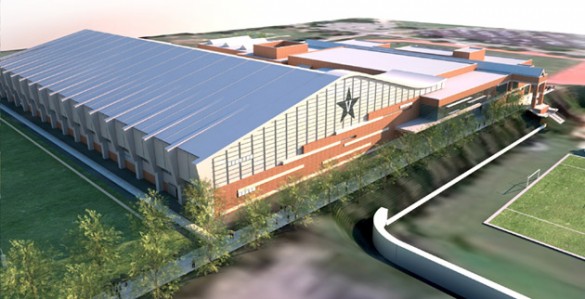 new-rec-center-fi A rendering of the new multipurpose facility and expanded recreation center. (Vanderbilt University)