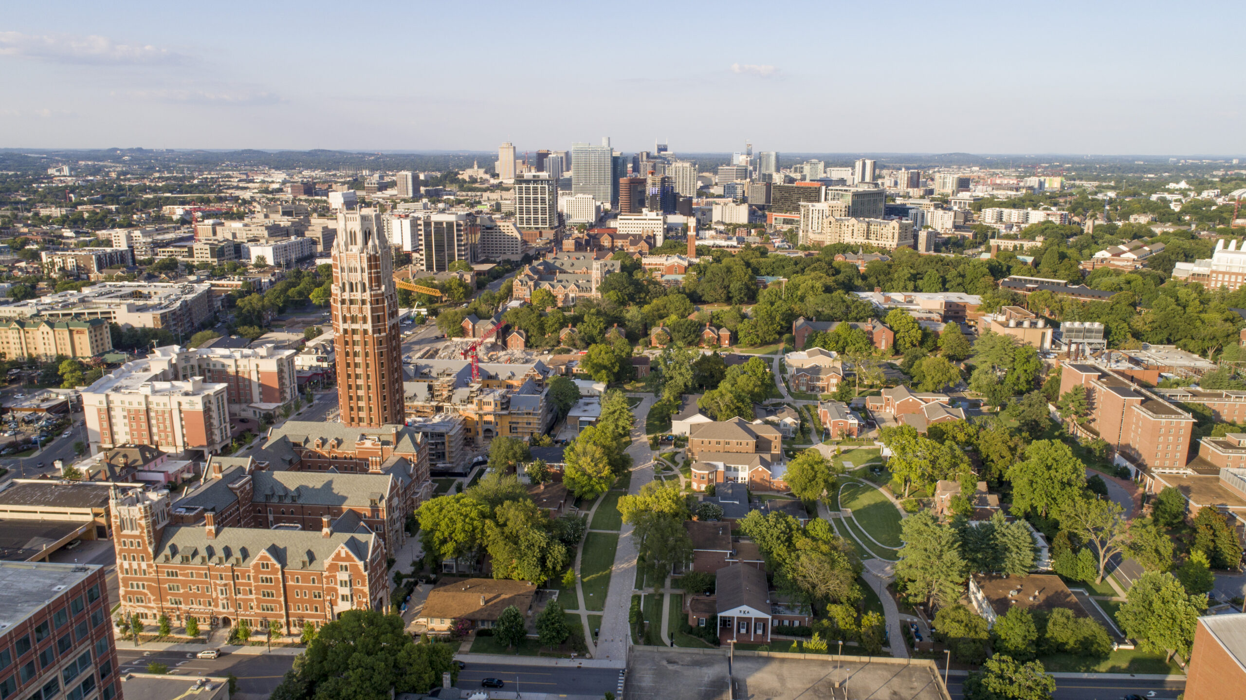 Aerial of Vanderbilt campus