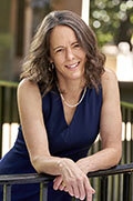 Professor Ingrid Brunk, Helen Strong Curry Chair in International Law, photographed on campus near the law building. June 2021.